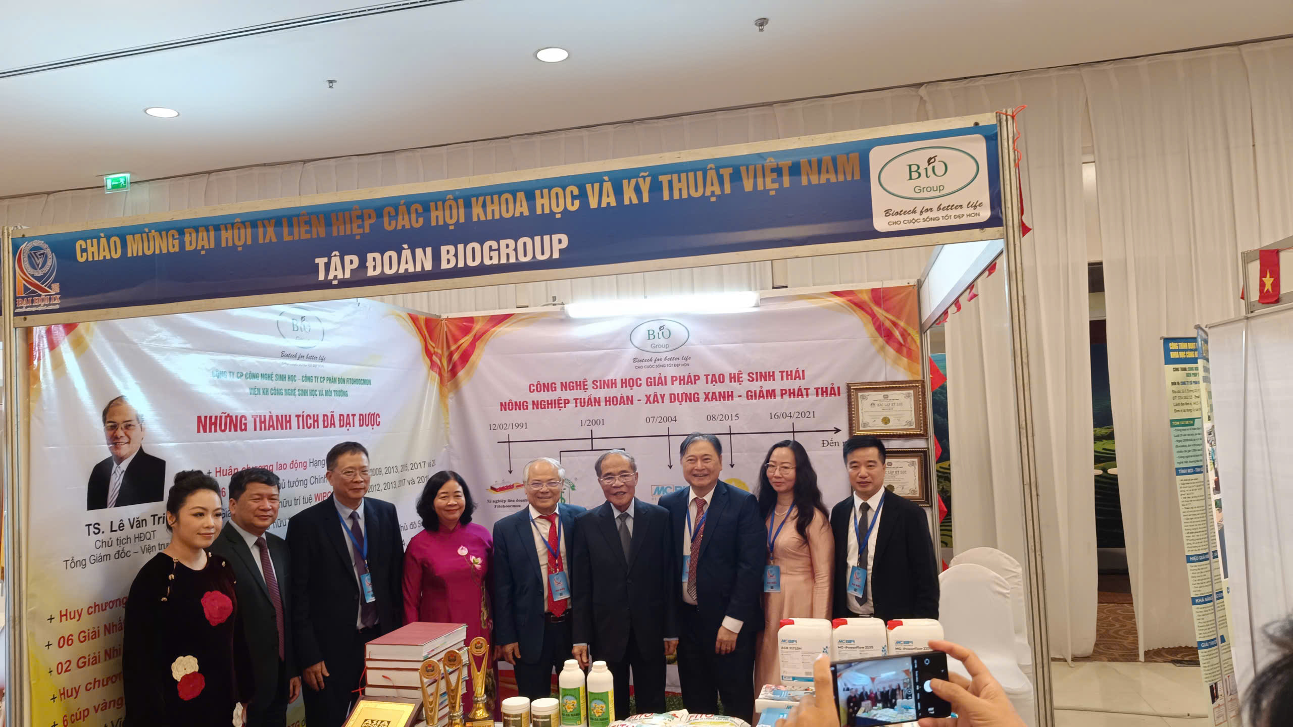 BIOGROUP tham dự Đại hội đại biểu to&agrave;n quốc Li&ecirc;n hiệp c&aacute;c Hội Khoa học v&agrave; Kỹ thuật Việt Nam lần thứ IX